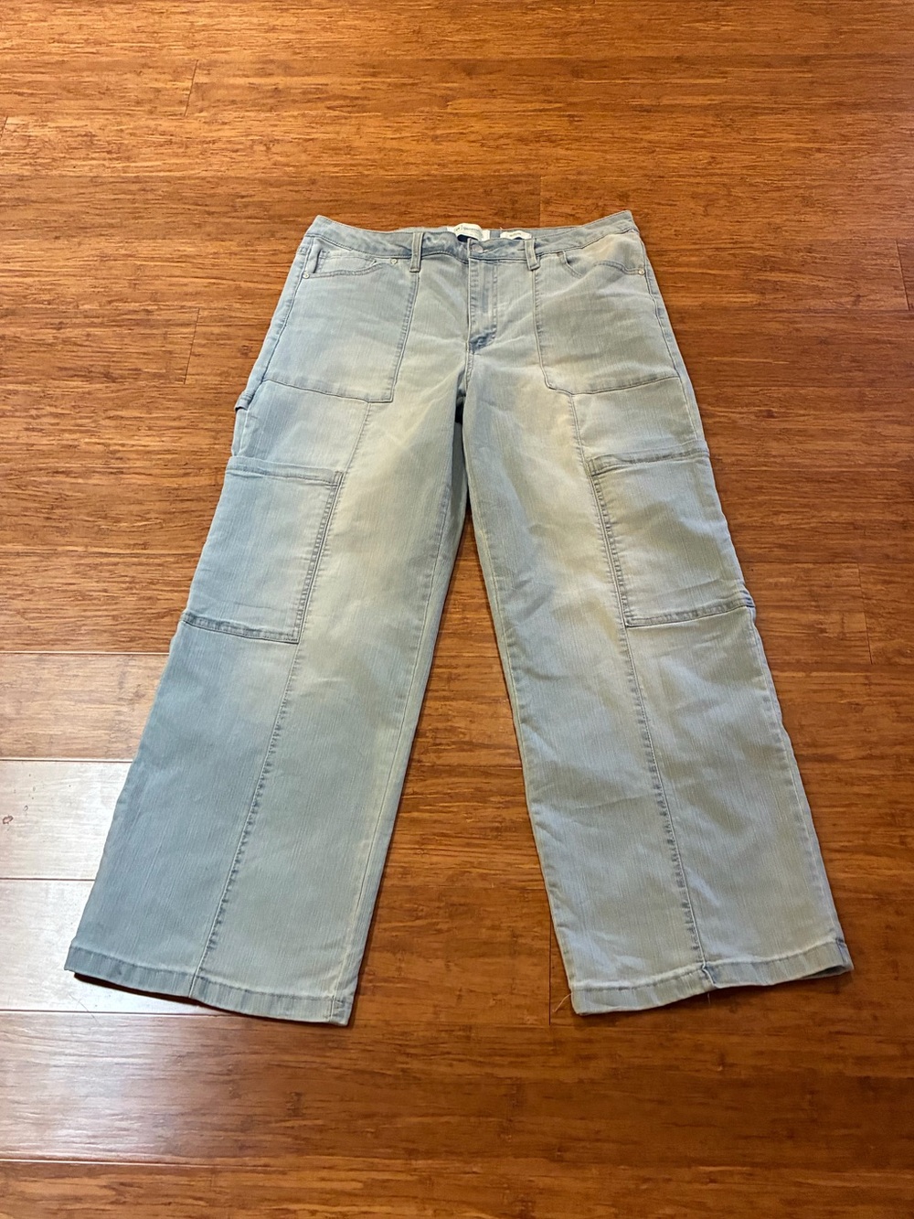RE Generation Celebrity Pink Willow Wide Leg Carpenter Jeans Size 32